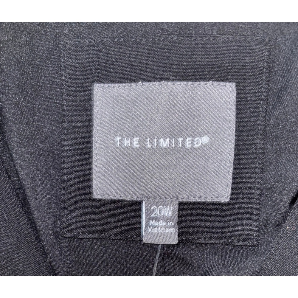 The Limited Womens Black Essentials Blazer Jacket Size 20W NWT - Picture 2 of 6